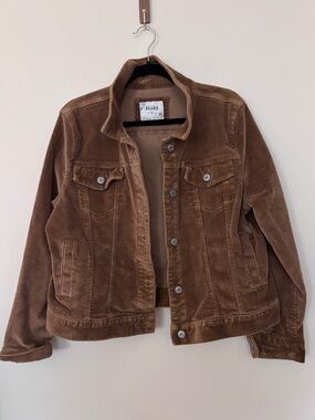 Mudd Brown Corduroy Trucker Jacket XL Y2K 90s Vintage Style